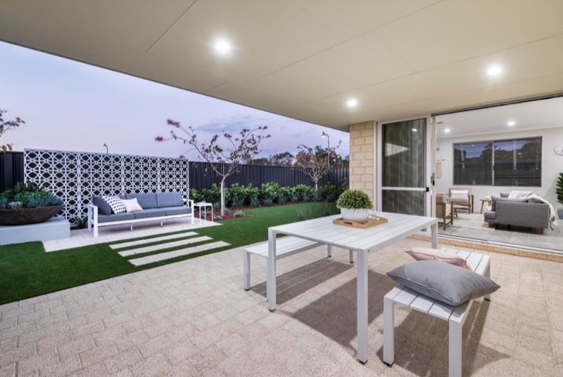 Display home paved frontage