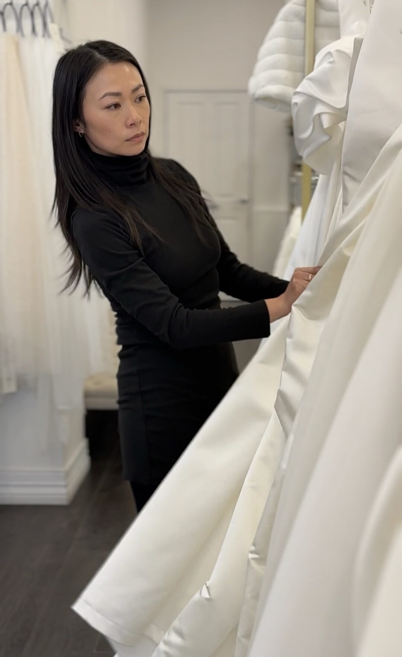 Belle et Blanc bridal look