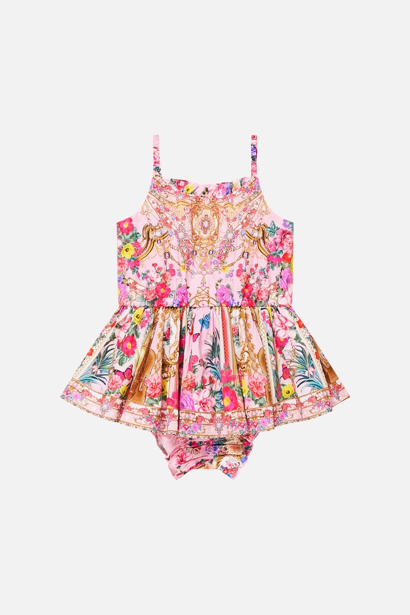 CAMILLA frill-neck jump dress
