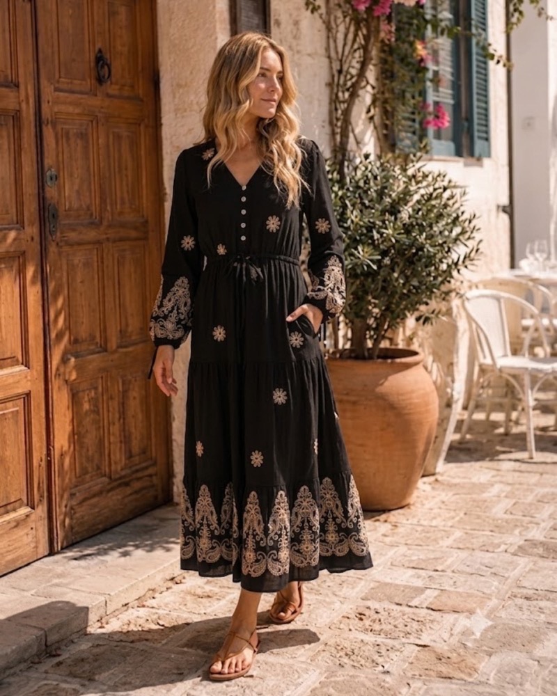 Esther Zade dress in Golden Eclipse