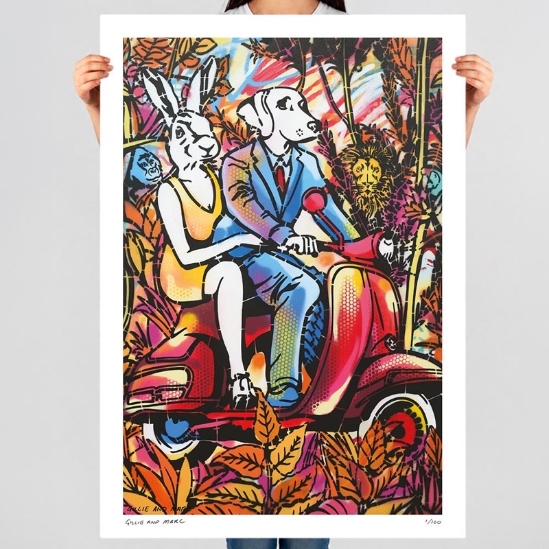 Gillie and Marc riders artwork