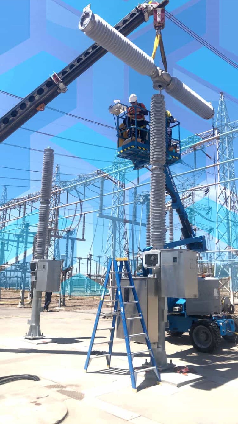 High voltage infrastructure on a Tyden Power project