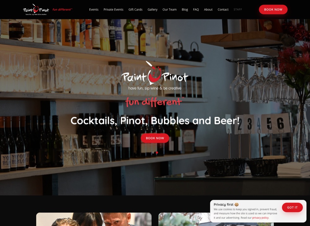 Paint Pinot website